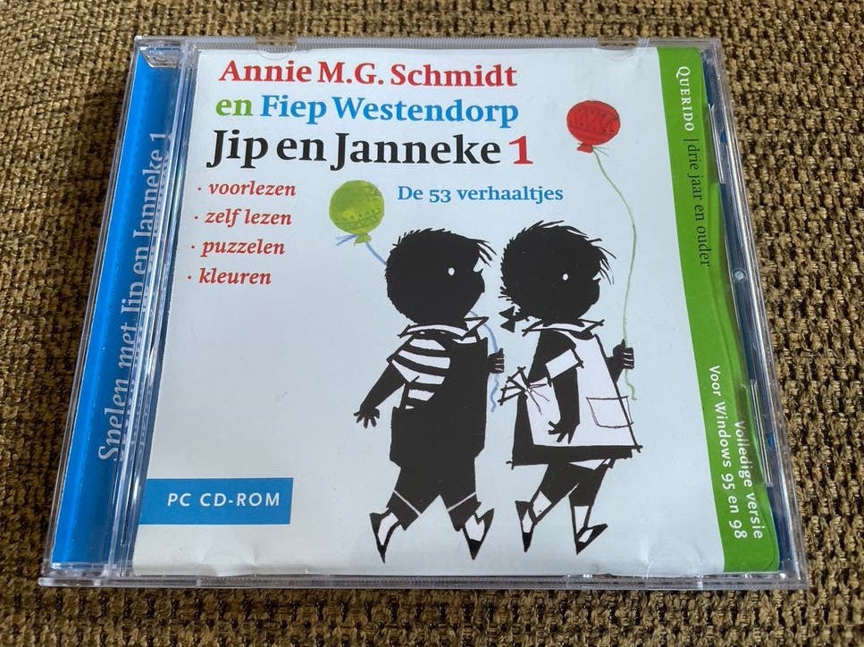 Jip en Janneke 1 PC CD-ROM - Spelen met Jip en Janneke, Spelcomputers en Games, Puzzel en Educatief, 1 speler, Ophalen of Verzenden