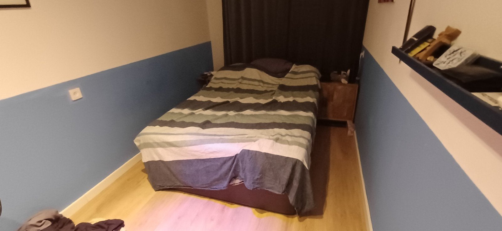 tweepersoonsbed met opbergruimte 200140 (+mogelijk mattras), Huis en Inrichting, Slaapkamer | Bedden, Ophalen, Overige materialen