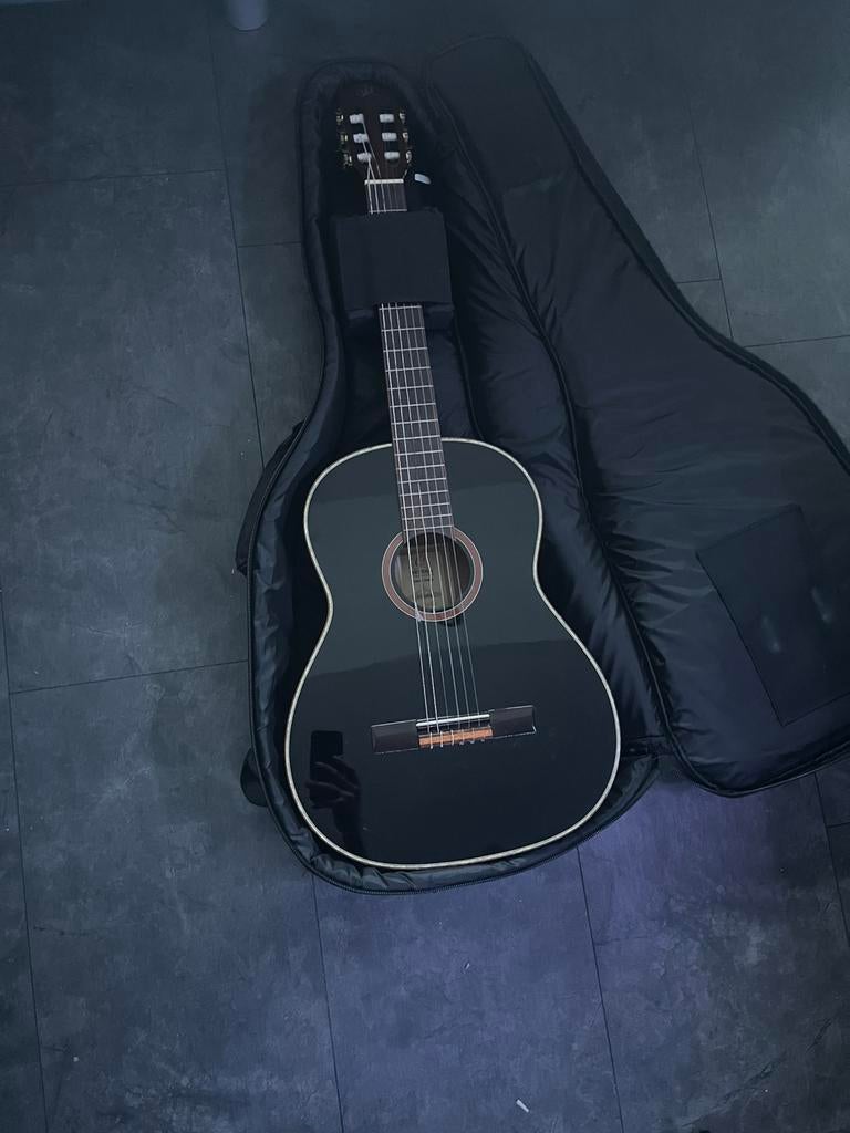 Akoestische Ortega gitaar R221SNBK.  4/4, Muziek en Instrumenten, Ophalen, Zo goed als nieuw, Klassieke of Spaanse gitaar, Met koffer