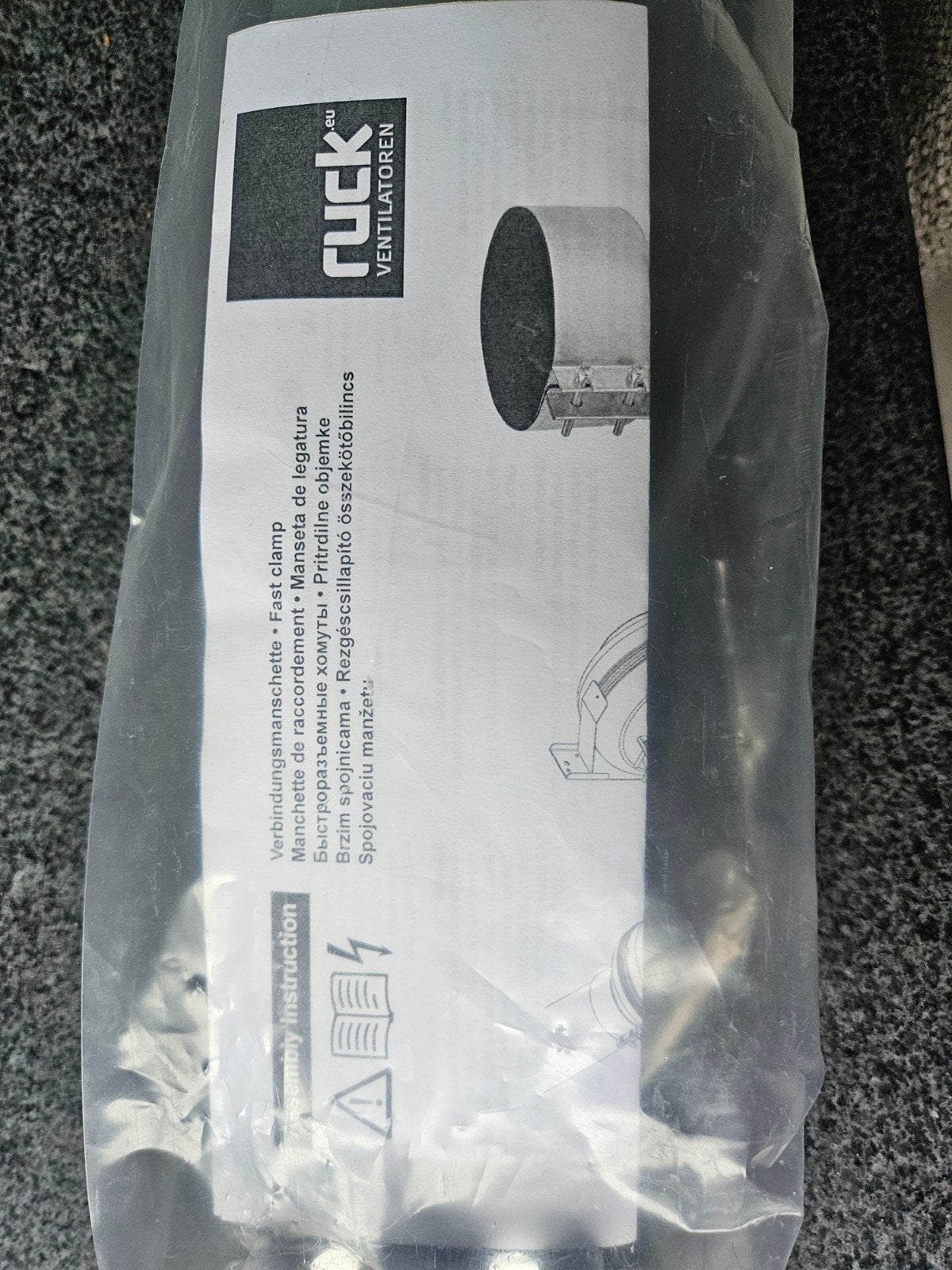 Ruck Ventilator VM 125 Verbindingsmanchet - Nieuw, Ophalen of Verzenden, Nieuw, Ventilator