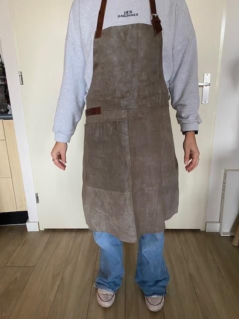 Uniek leren schort Shabbies handgemaakt halssluiting *NIEUW*, Shabbies Amsterdam, Ophalen of Verzenden, Nieuw