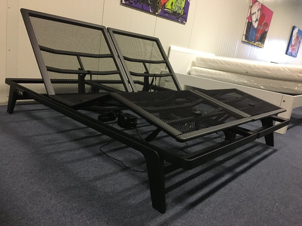 Elektrisch Auping Original bed (180x200cm)., Huis en Inrichting, Ophalen, Verstelbaar, Zwart, Tweepersoons