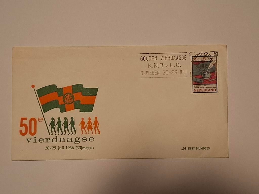 Vierdaagse stempel 25 juli 1966, Ophalen of Verzenden, Europa