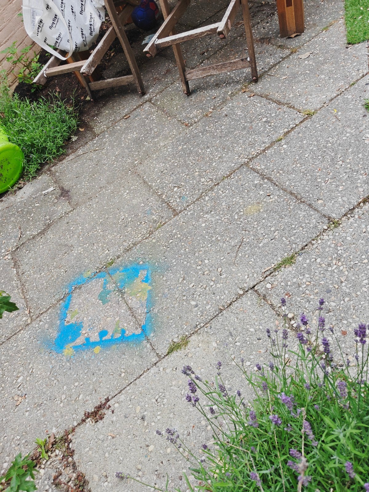 Gratis gebruikte grindtegels 60 x 40 x 5 cm, Tuin en Terras, Ophalen, Gebruikt