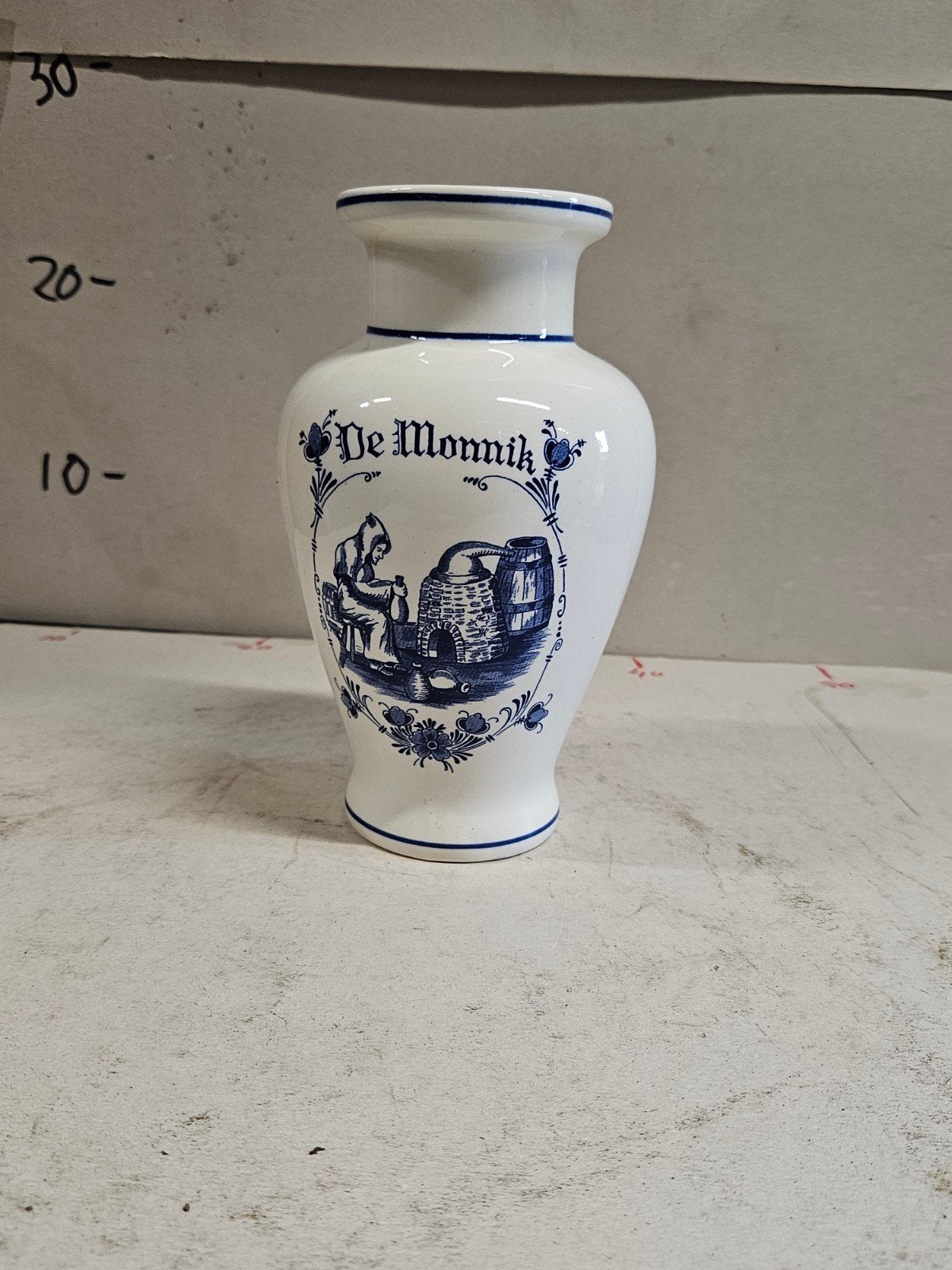 Royal Goedewaagen Delfts Blauw Vaas "De Monnik Dranken", Ophalen of Verzenden