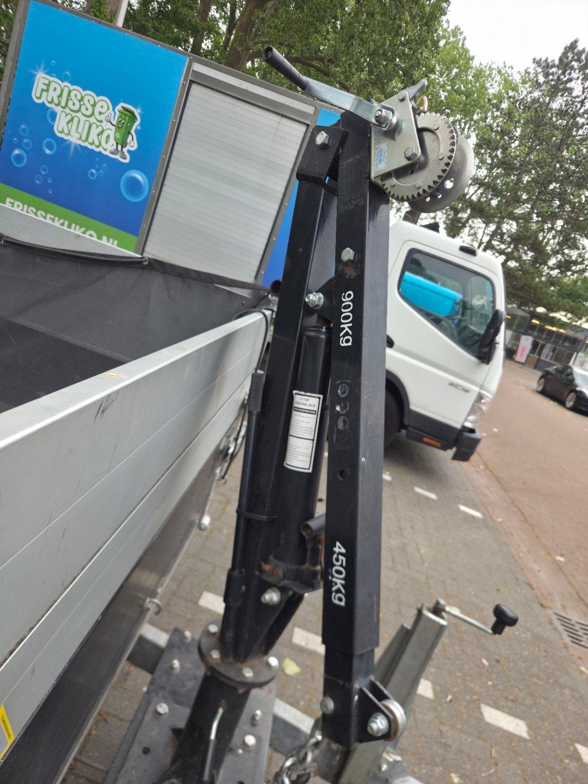 Aanhangerkraan / Hijskraan voor aanhanger 900KG, Ophalen
