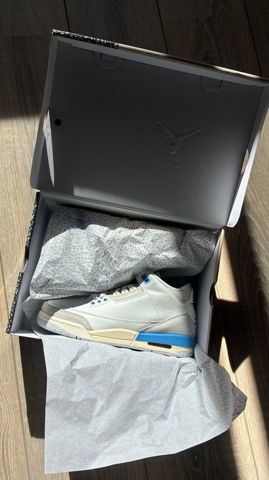 Nike Air Jordan 3 Retro 40 GS DS Lucky shorts, Ophalen of Verzenden, Nieuw, Wit, Sneakers of Gympen