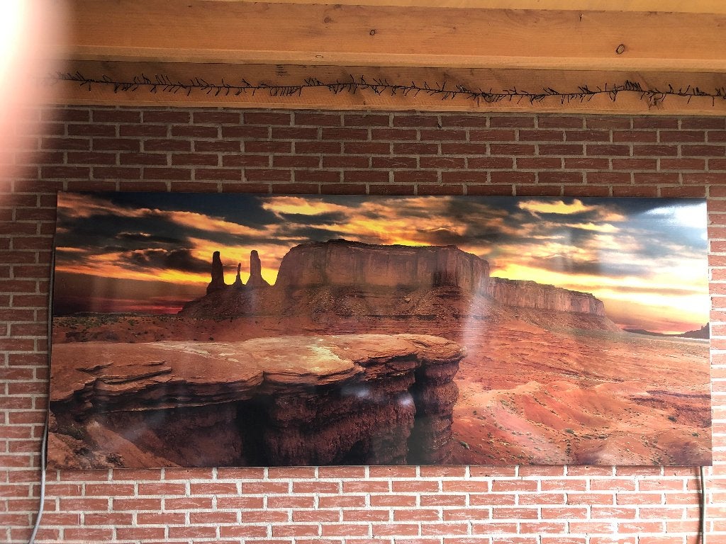 Western mega bord monument valley, Ophalen, Gebruikt, Overige typen, 125 cm of meer