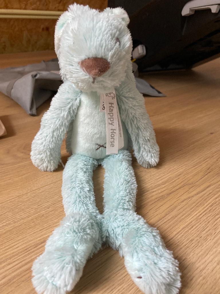 Happy horse knuffel, Overige karakters, Blauw, Ophalen of Verzenden, Zo goed als nieuw