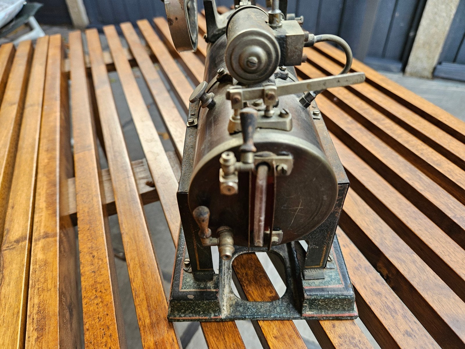 Stoommachine ,gietijzeren basis, Ophalen of Verzenden