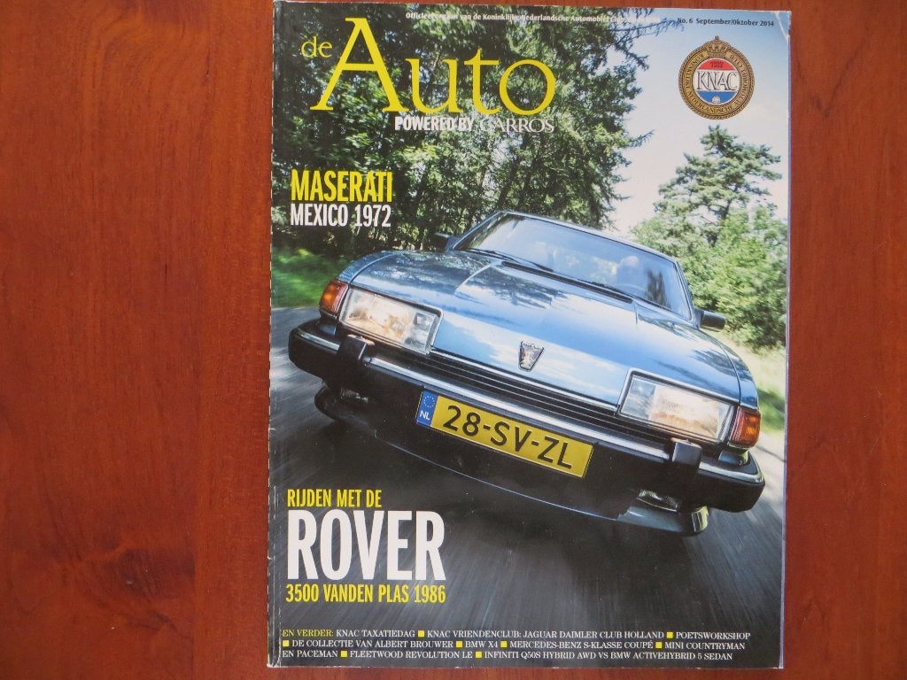 De Auto 6 2014 Masarati Mexico, Rover 3500 Vanden Plas S1, Boeken, Auto's | Folders en Tijdschriften, Nieuw, BMW, Ophalen of Verzenden