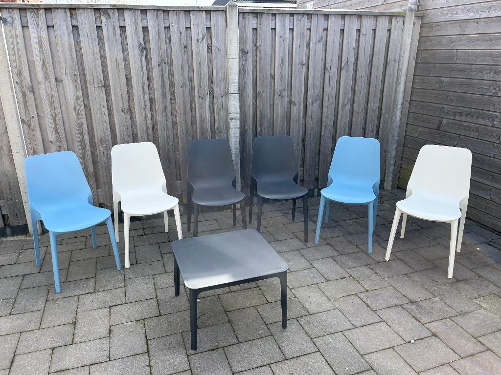Scab Ginevra terrasstoel plastic stoel tuinstoel tuinset, Tuin en Terras, Tuinstoelen, Ophalen, Zo goed als nieuw, Plastic, Stapelbaar