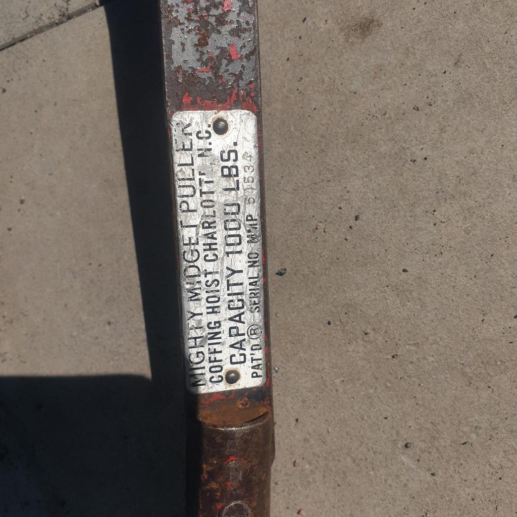 Mighty Midget Puller - Coffing Hoist - 1000 LBS, Ophalen of Verzenden