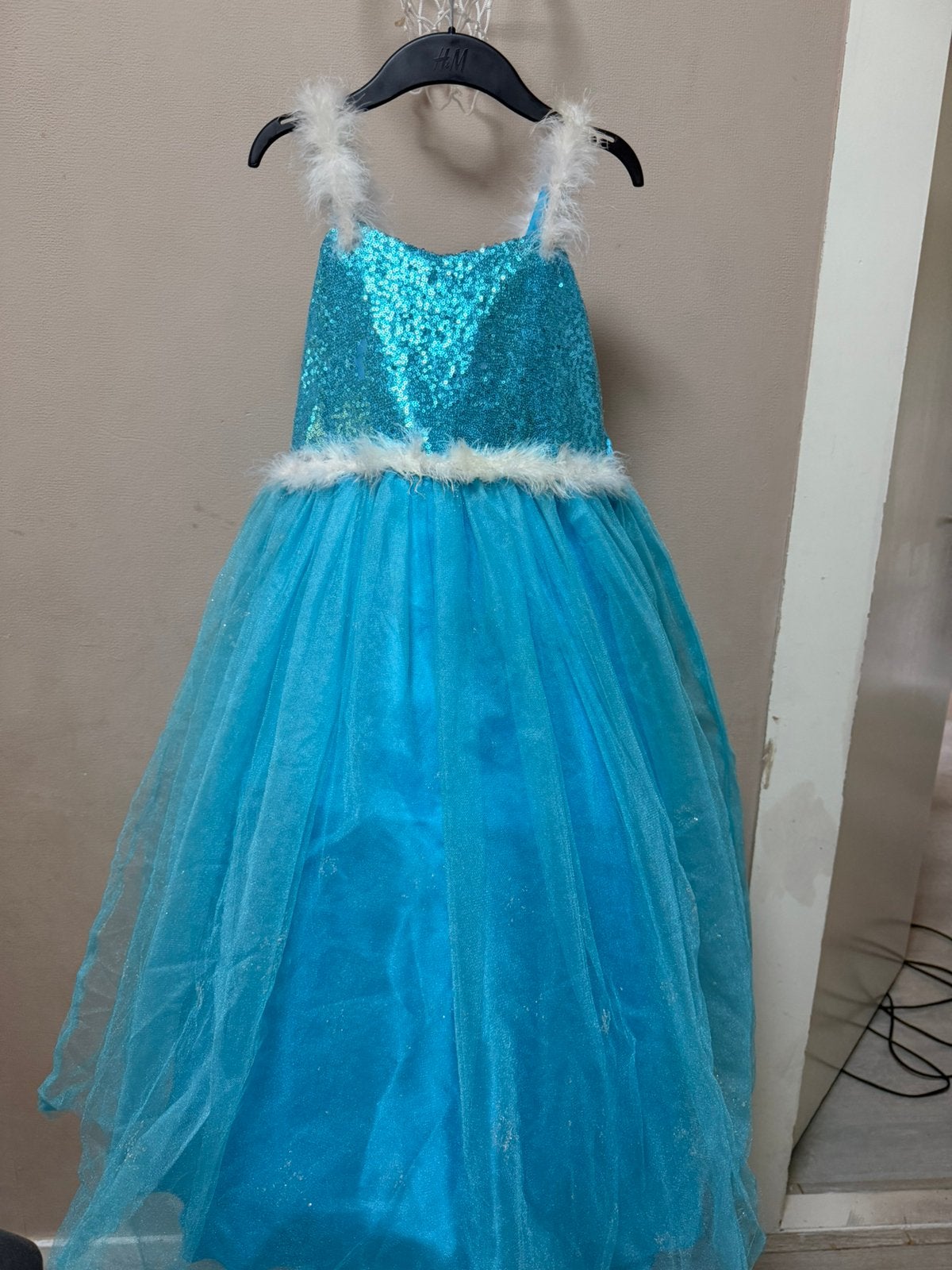 Elsa-achtige blauwe prinsessenjurk meisje maat 8-10 jaar., Kleding | Dames, Ophalen, Blauw, Zo goed als nieuw, Maat 34 (XS) of kleiner