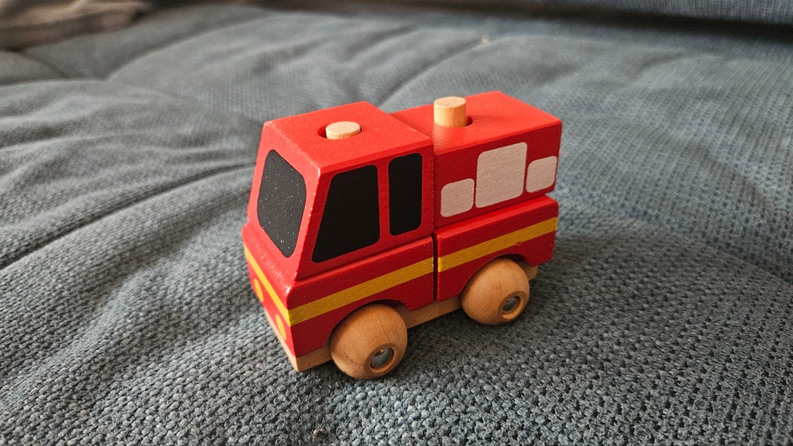 Montessori Houten Brandweerwagen Puzzel, Ophalen