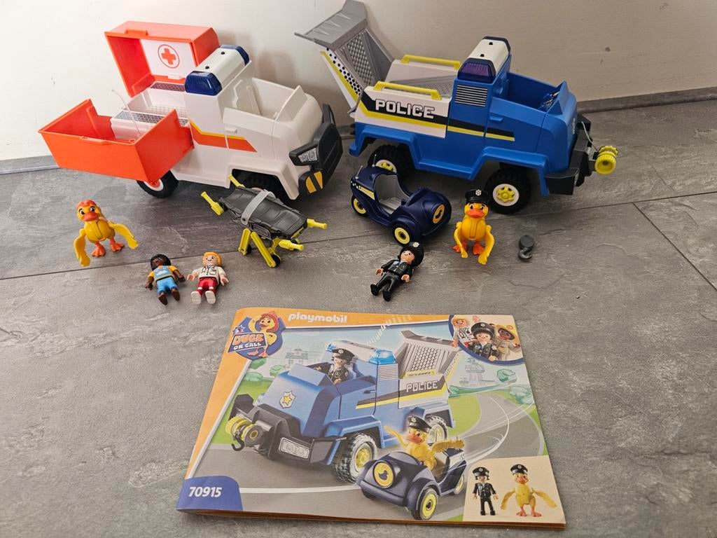 2 sets playmobil duck on call, Ophalen of Verzenden, Complete set