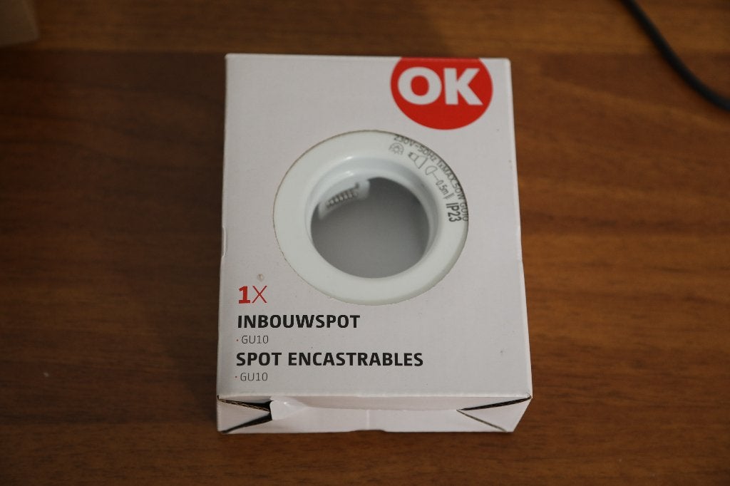 Inbouwspotje plus bijpassend led lampje, Dimbaar, GU10, Overige merken, Nieuw