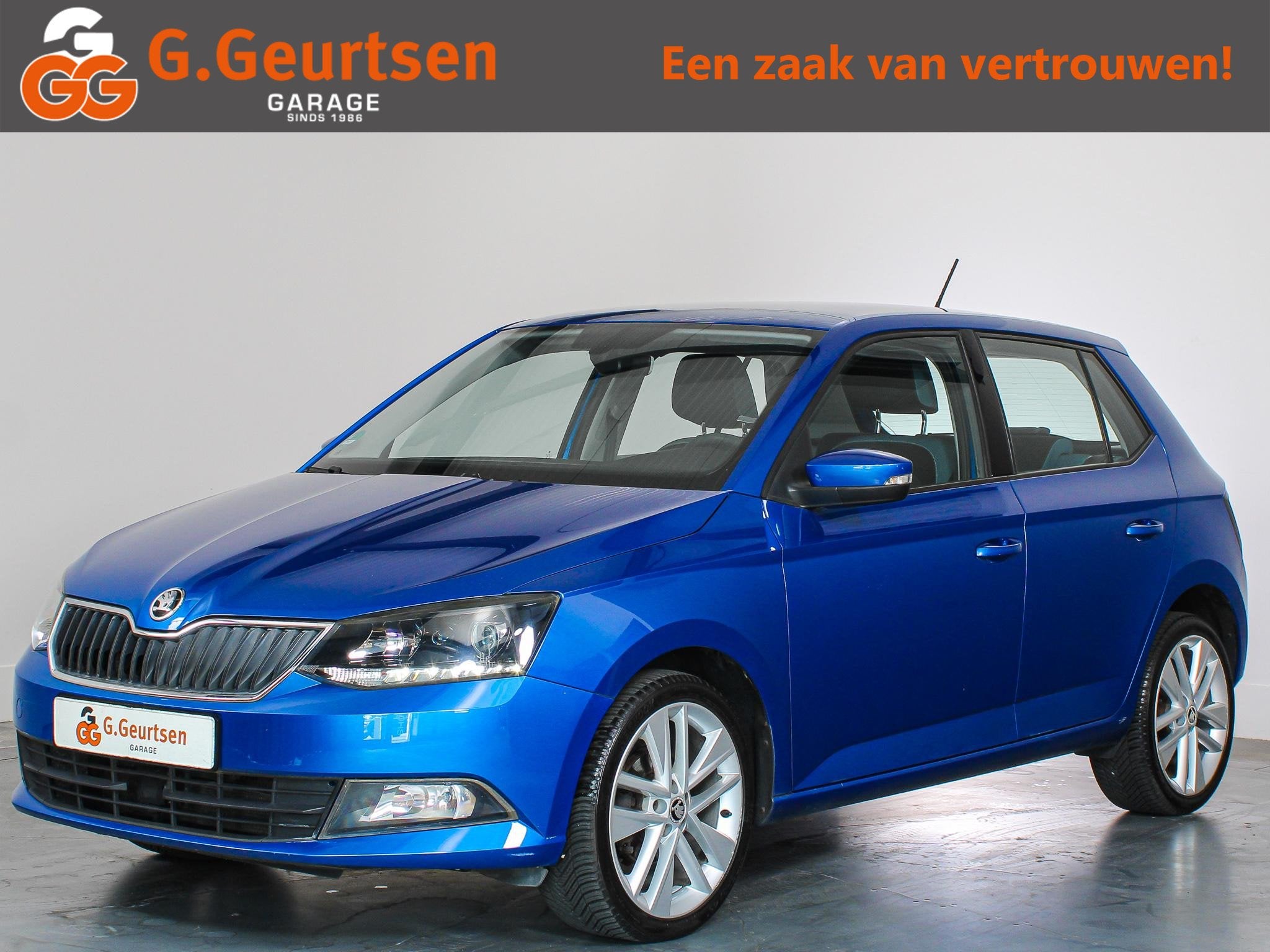 Skoda Fabia 1.2 TSI Ambition Cruise Control, Airco, Stoelver, Auto's, Stof, Gebruikt, 4 cilinders, Blauw