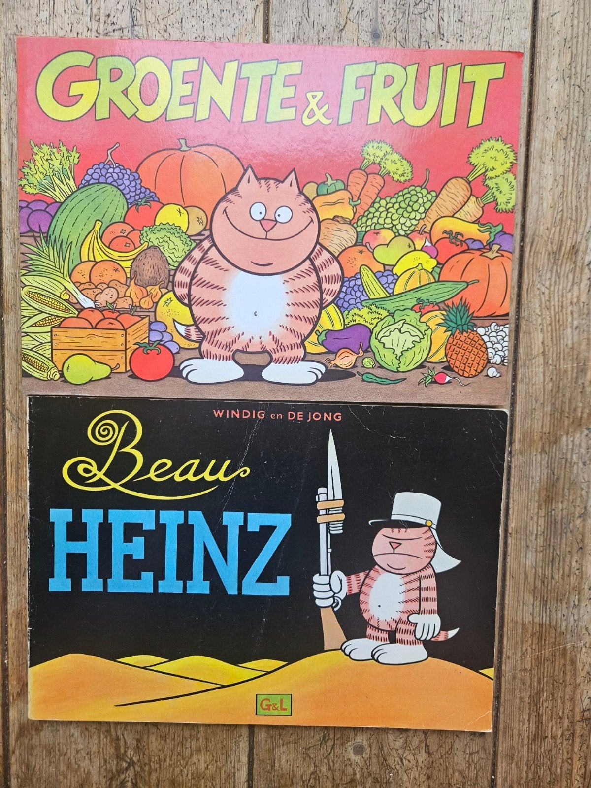 Groente & Fruit en Beau Heinz stripboeken, Meerdere stripboeken, Ophalen of Verzenden, Gelezen, Windig en de Jong