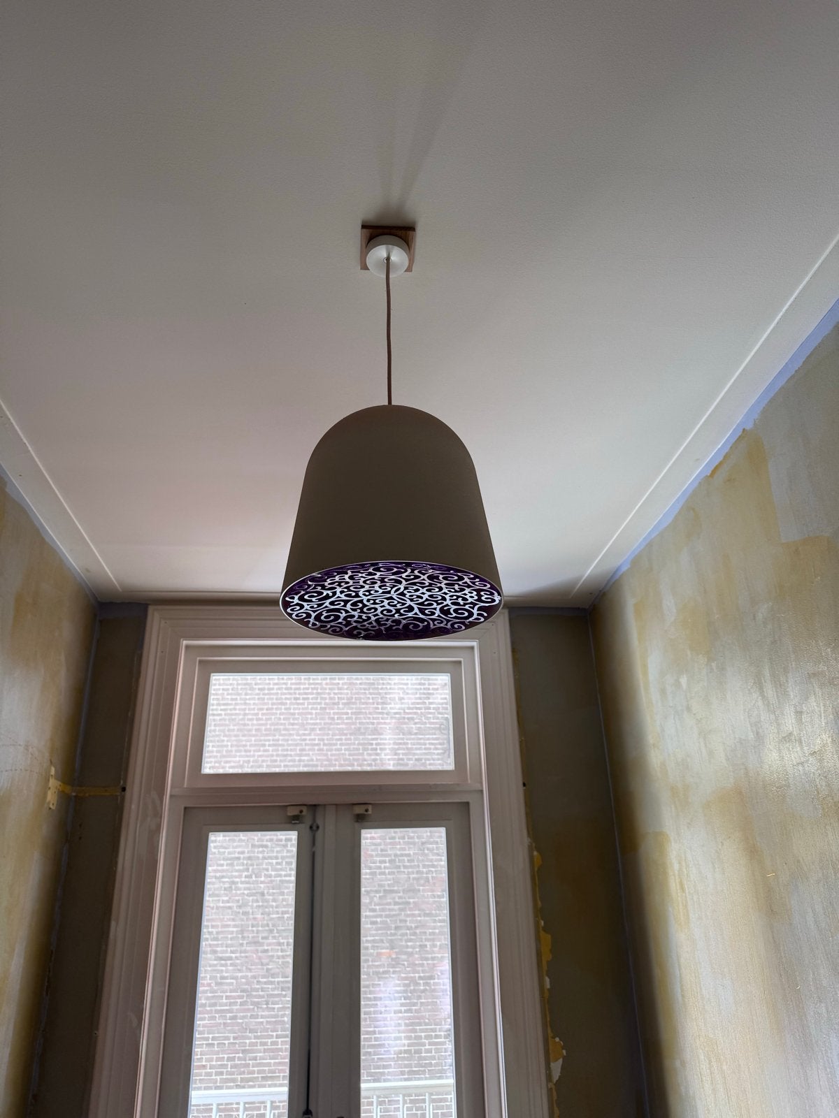 Flos Can Can lamp van Marcel Wanders - wit/violet, Ophalen of Verzenden, Gebruikt, Kunststof, Overige fittingen