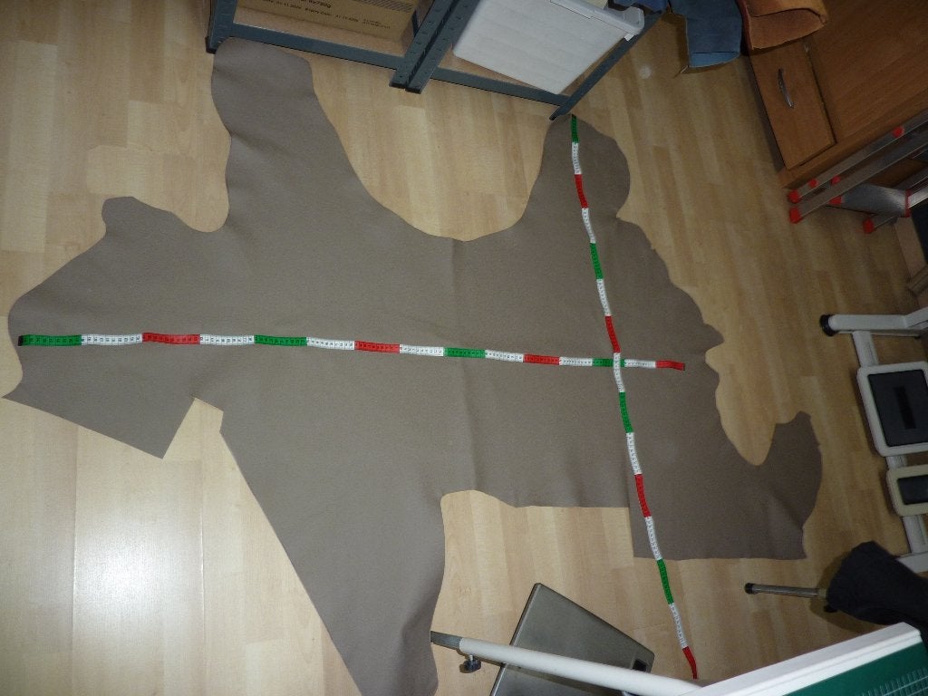 Donkerbeige nr 1, Hobby en Vrije tijd, Stoffen en Lappen, Bruin, Verzenden, 120 cm of meer, Leer of Kunstleer
