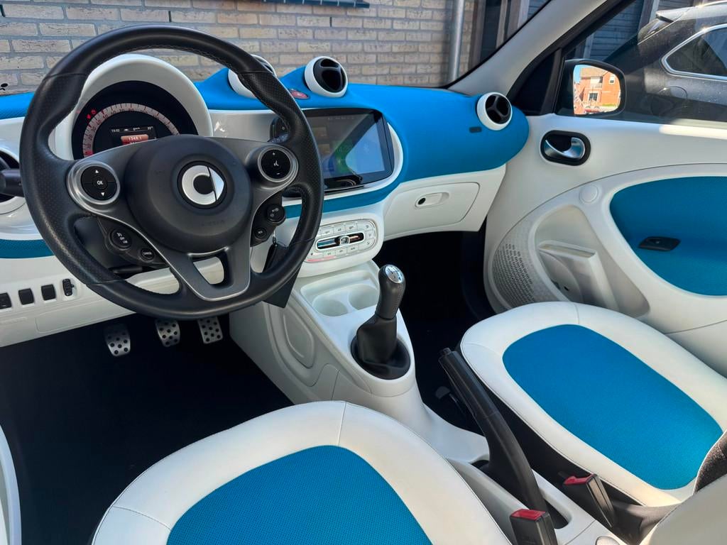 Smart Forfour 1.0 Proxy Airco Cruise Stoelverwarming, Achterwielaandrijving, Gebruikt, 4 stoelen, Leder en Stof