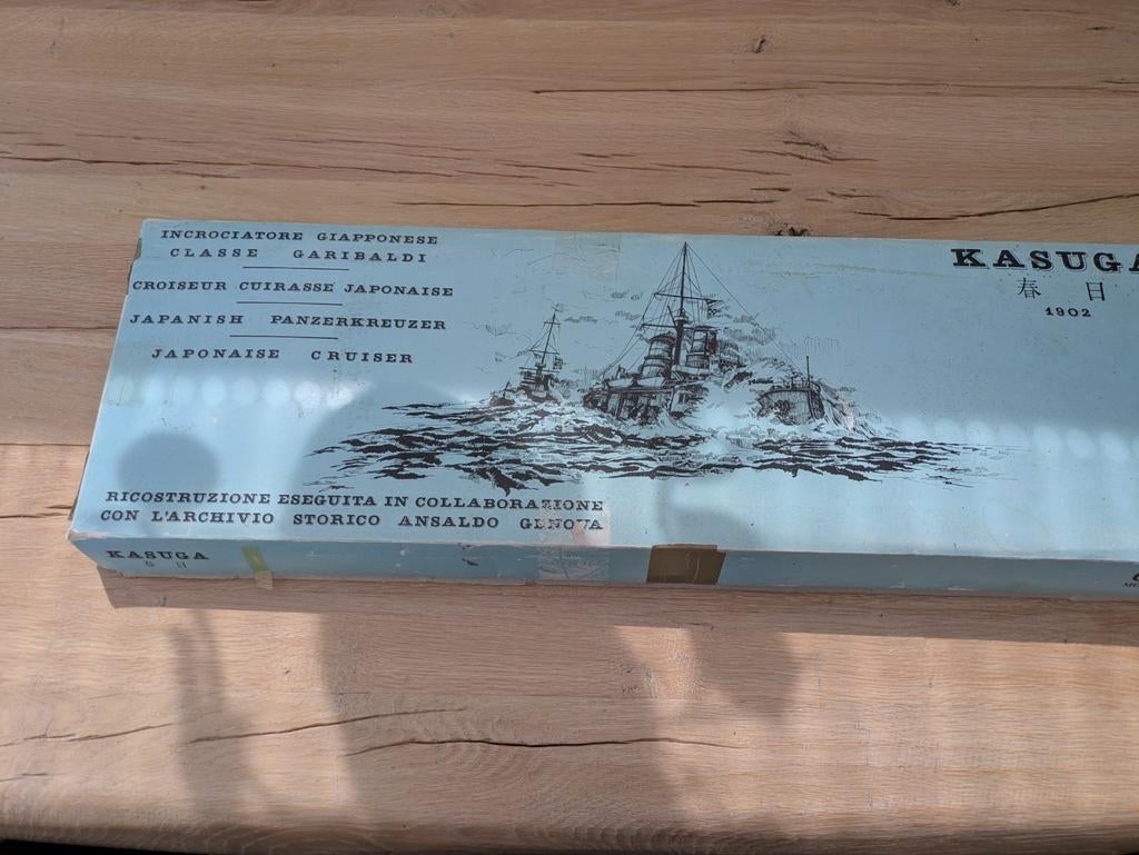 Modelbouwset Japans slagschip Kasuga 1902, Ophalen of Verzenden, Gebruikt, 1:50 tot 1:200, Overige merken