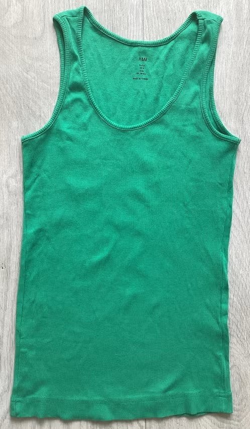 Groene H&M tanktop maat M, Kleding | Dames, Maat 38/40 (M), H&M, Ophalen of Verzenden, Zo goed als nieuw