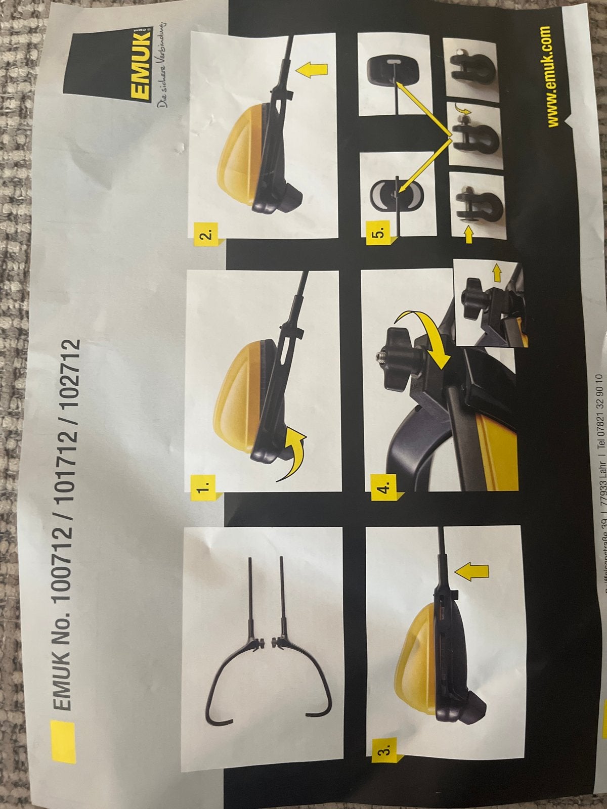 EMUK Caravan Spiegels (100712 / 101712) voor Audi A4/5, Ophalen of Verzenden, Gebruikt, Universele onderdelen