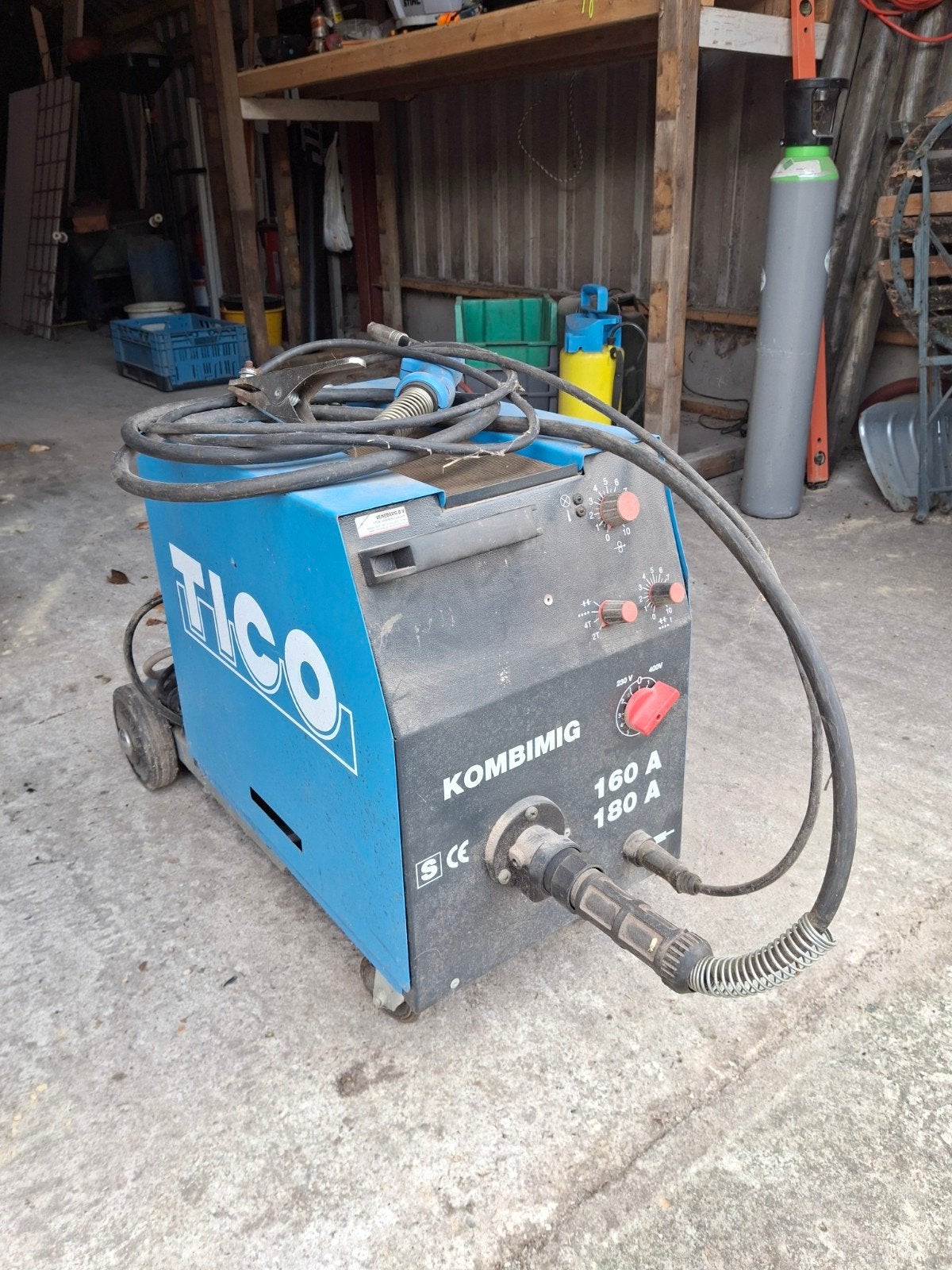 Tico Kombimig 160/180 A Lasapparaat 230/400V, Ophalen, Gebruikt, 150 tot 250 ampère, Co2
