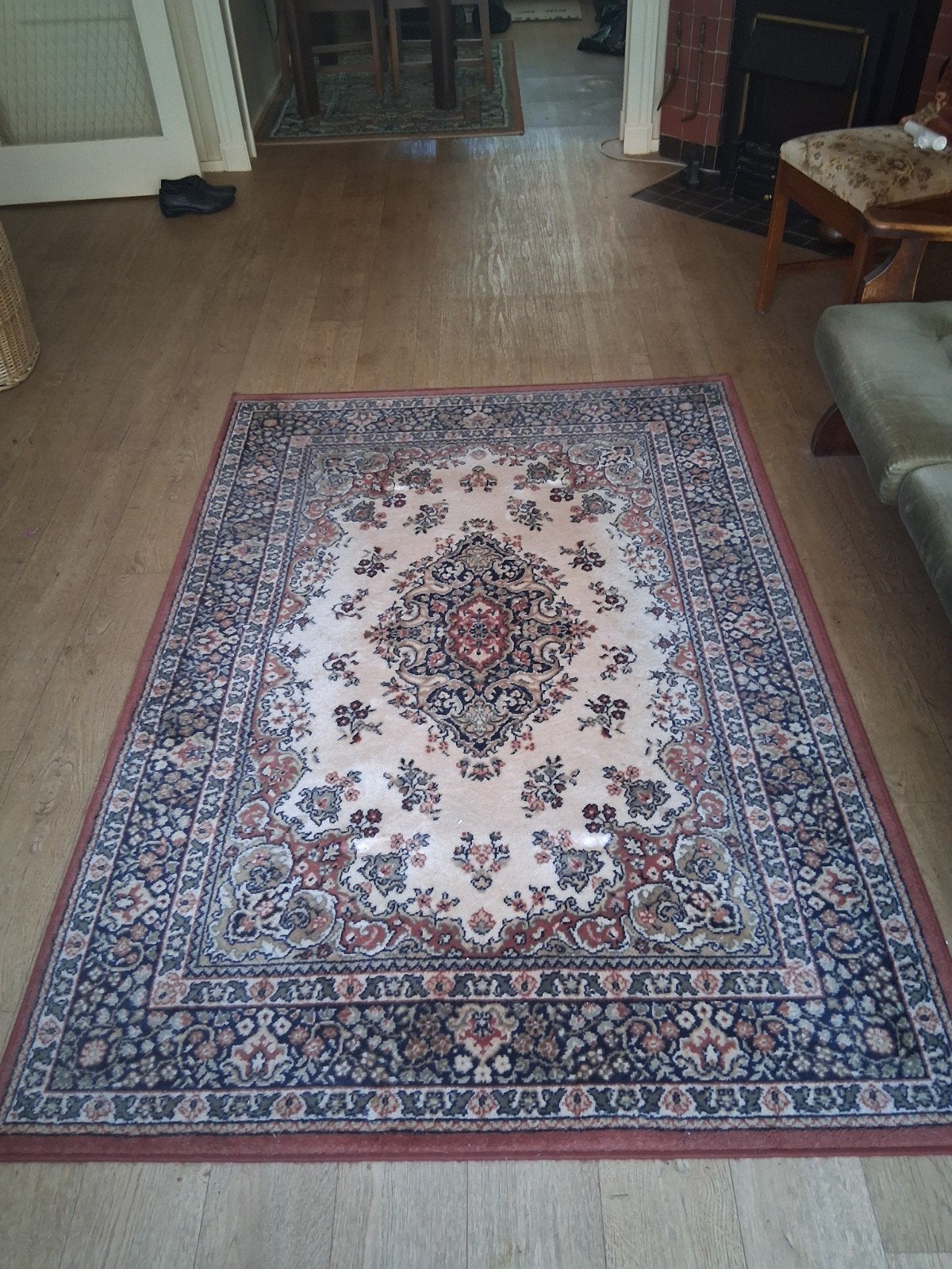 Klassiek vloerkleed met oosters patroon, Ophalen, Gebruikt, Klassiek, Oosters, 150 tot 200 cm