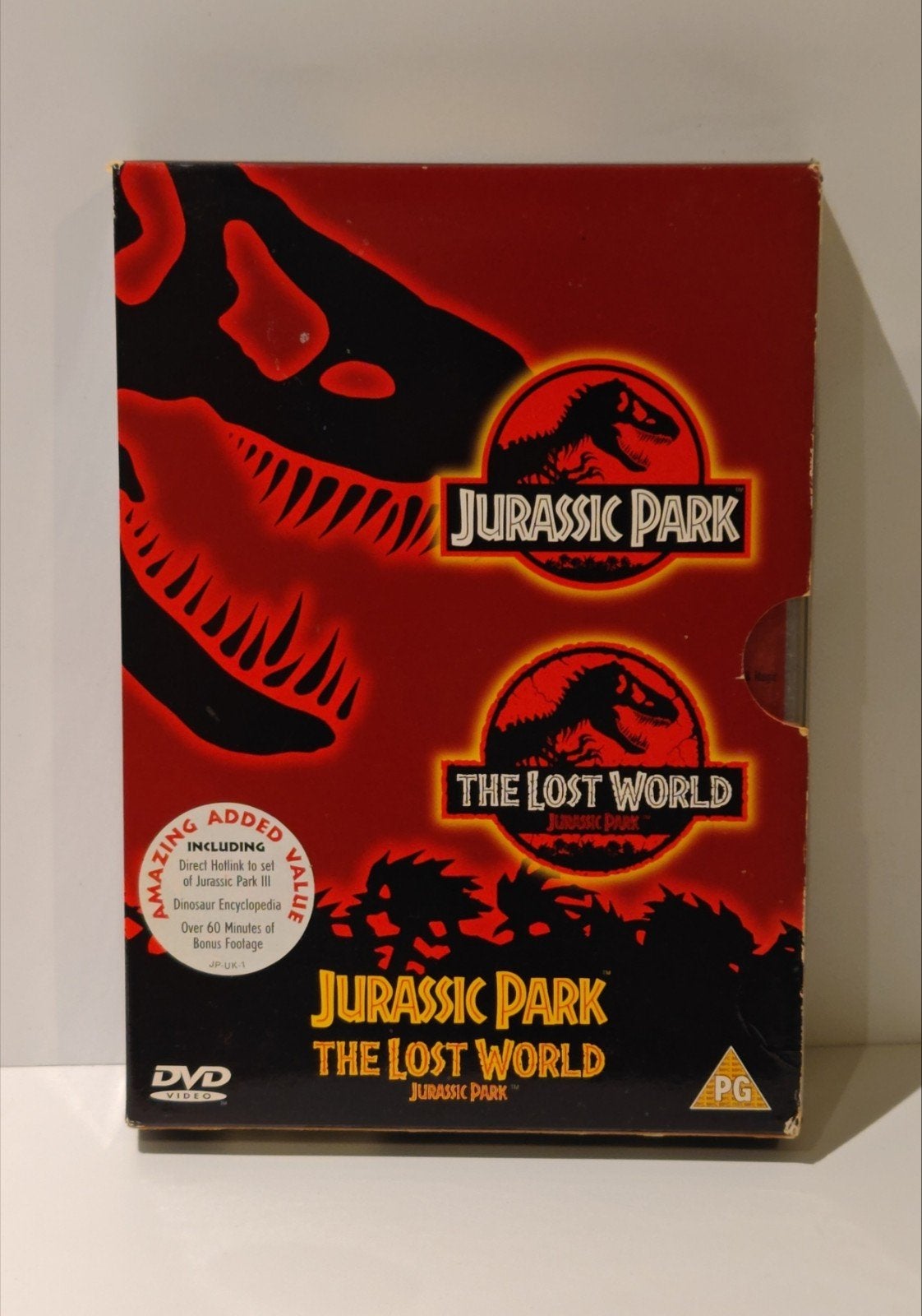 Jurassic Park & The Lost World 2-DVD Boxset Steven Spielberg, Vanaf 12 jaar, Ophalen of Verzenden, Zo goed als nieuw