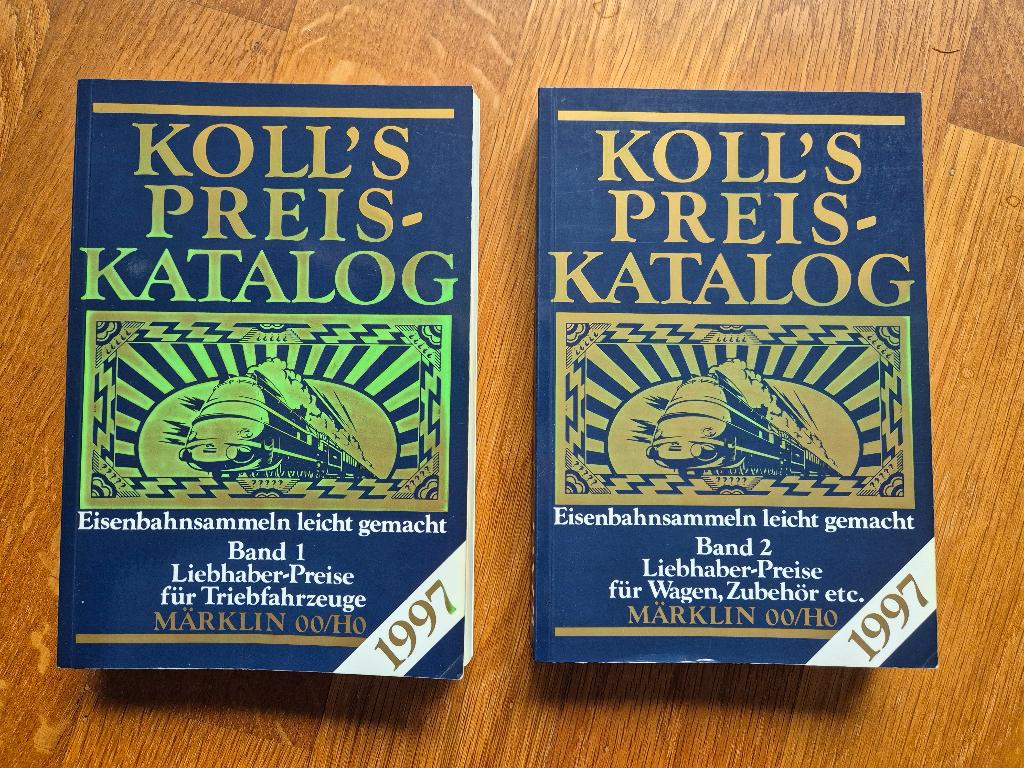 Märklin Koll's Preiskatalog band 1 en band 2 1997, Hobby en Vrije tijd, Wisselstroom, Gebruikt, Märklin, Boek, Tijdschrift of Catalogus