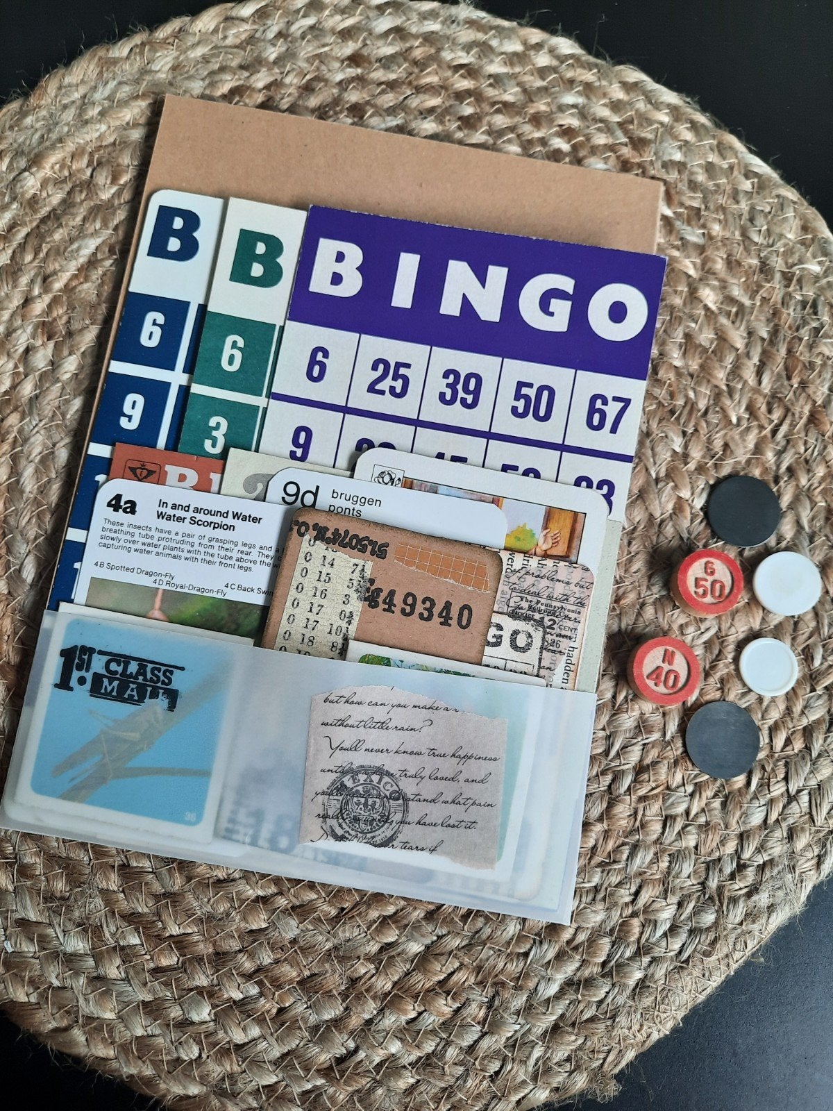 bullet journal vintage spel set, Ophalen of Verzenden, Zo goed als nieuw, Papier of Karton