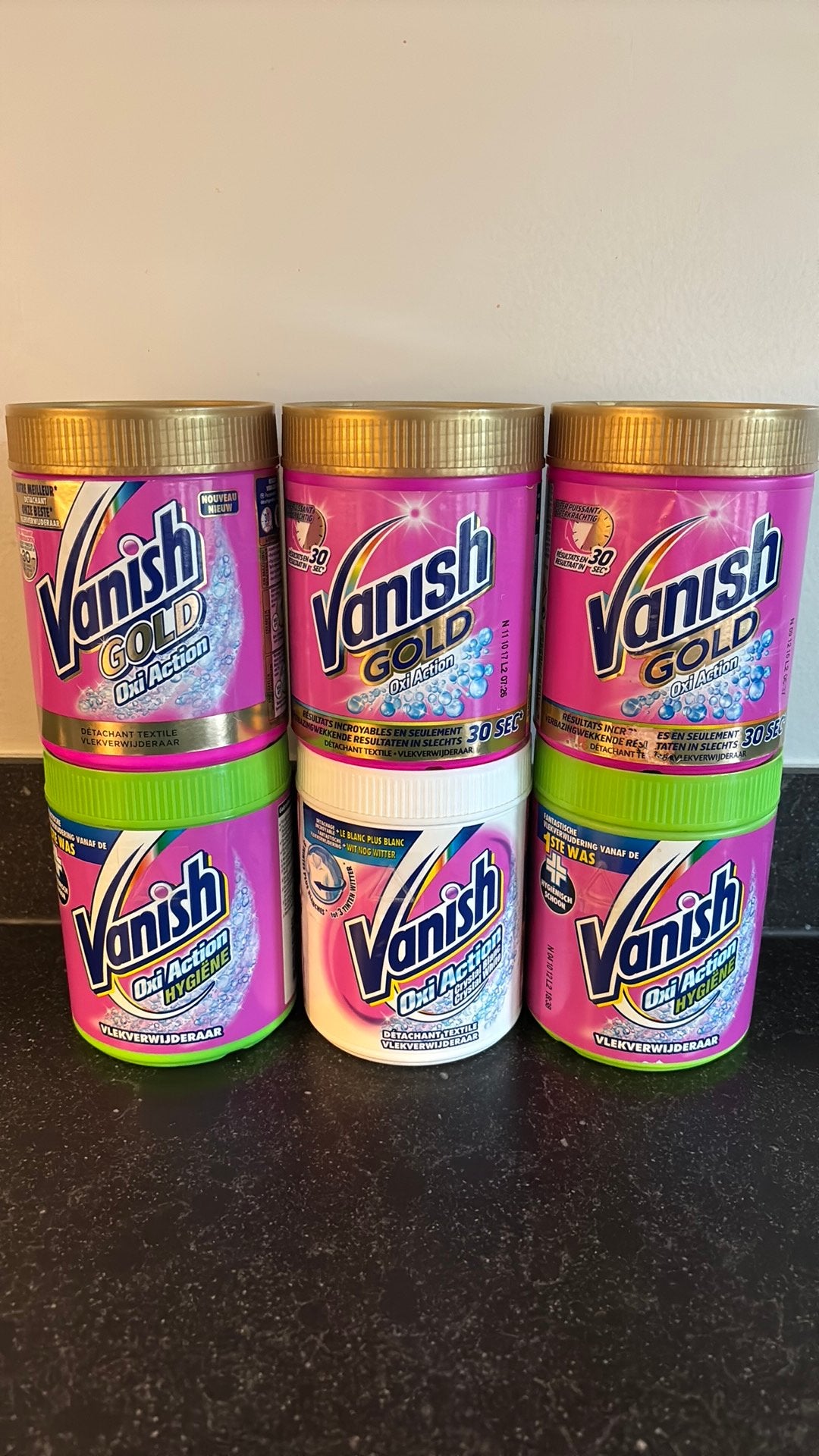 6 Nieuwe potten Vanish vlekverwijderaar, Ophalen of Verzenden, Nieuw