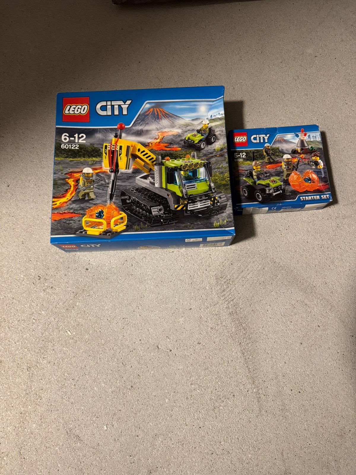 LEGO City Vulkaan sets 60122 +  60120, Ophalen, City, Lego, Zo goed als nieuw