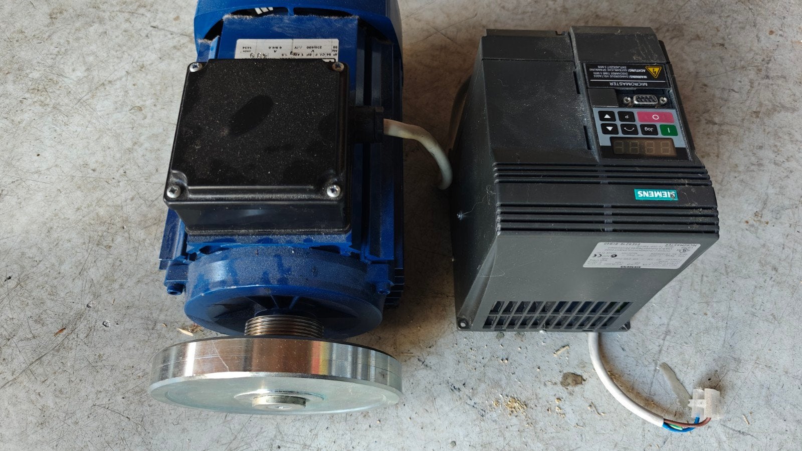 RAM Elektromotor 1,5 kW met Siemens Micromaster, Doe-het-zelf en Verbouw, Ophalen of Verzenden, Gebruikt, Elektromotor, 1400 tot 1800 rpm