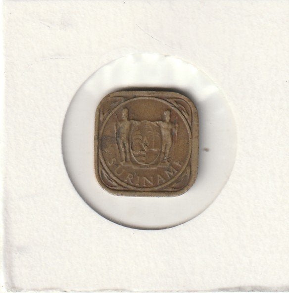 Suriname munten 5 cent 1966, Ophalen of Verzenden, Gebruikt