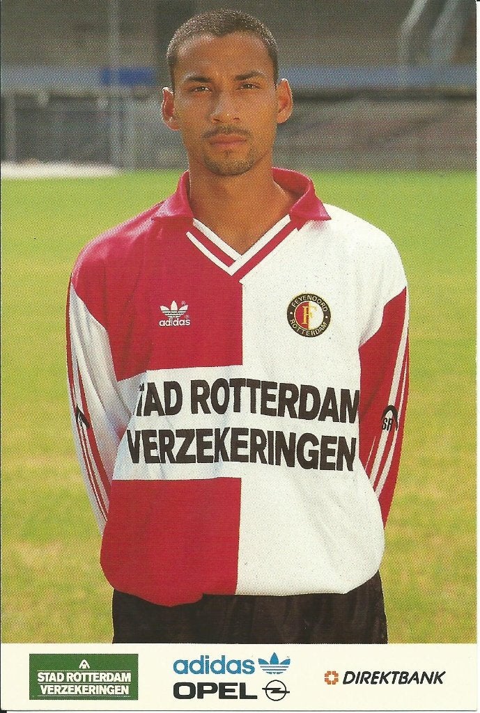 1992-1993 fotokaart Henk Fräser Feyenoord, Ophalen of Verzenden, Zo goed als nieuw, Feyenoord, Spelerskaart