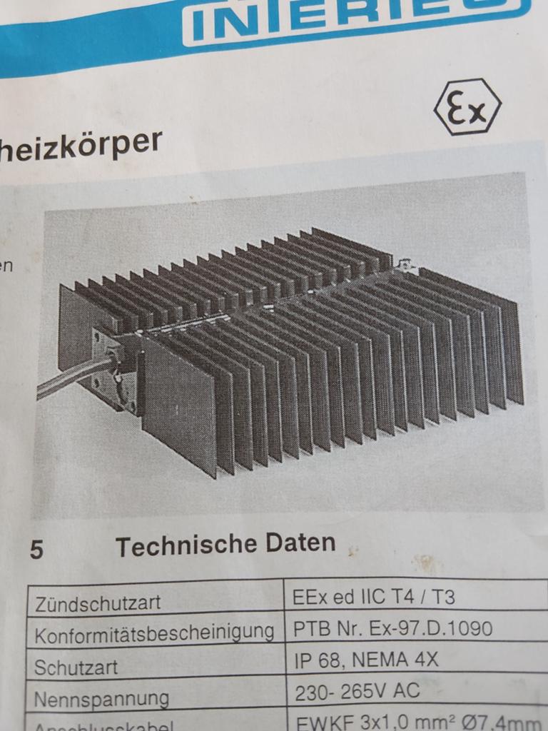 2 stuks Industriële verwarmingselement (Ex-proof), Ophalen of Verzenden