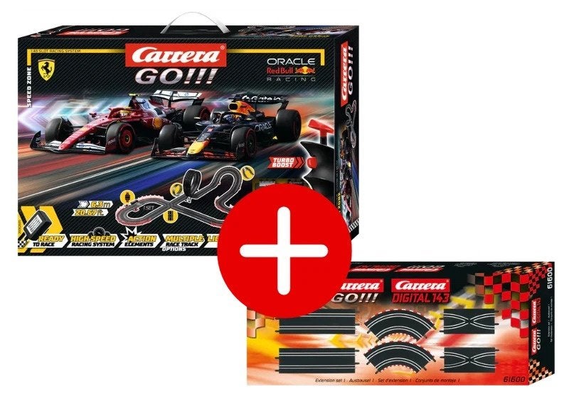 Carrera GO!!! Racing Night Edition voordeelbundel € 109,95, Kinderen en Baby's, Ophalen, Racebaan, Carrera, Nieuw