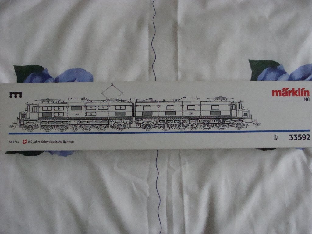 Märklin 33592 Serie Ae 8/14 van de SBB, Wisselstroom, Gebruikt, Locomotief, Ophalen of Verzenden