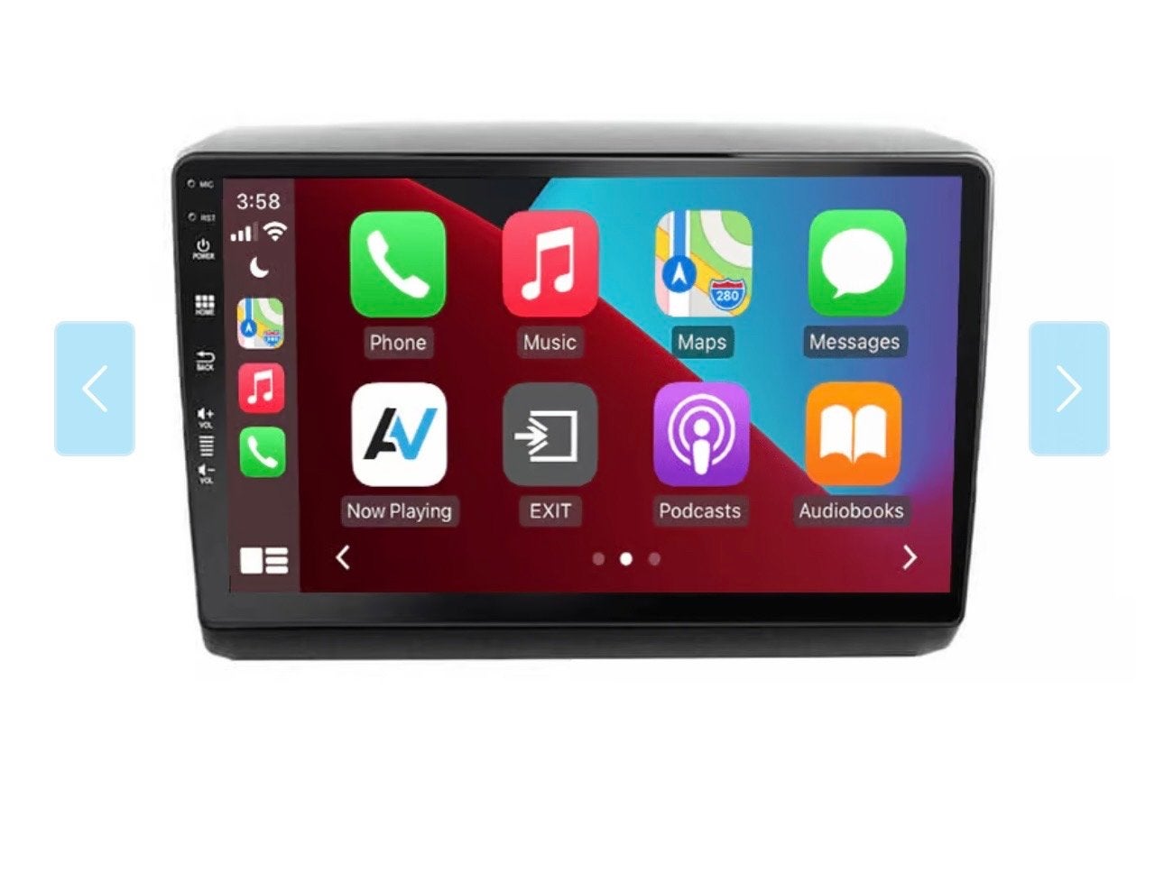Audiovolt 2 din 9inch CarPlay ducato/jumper, Ophalen of Verzenden, Zo goed als nieuw