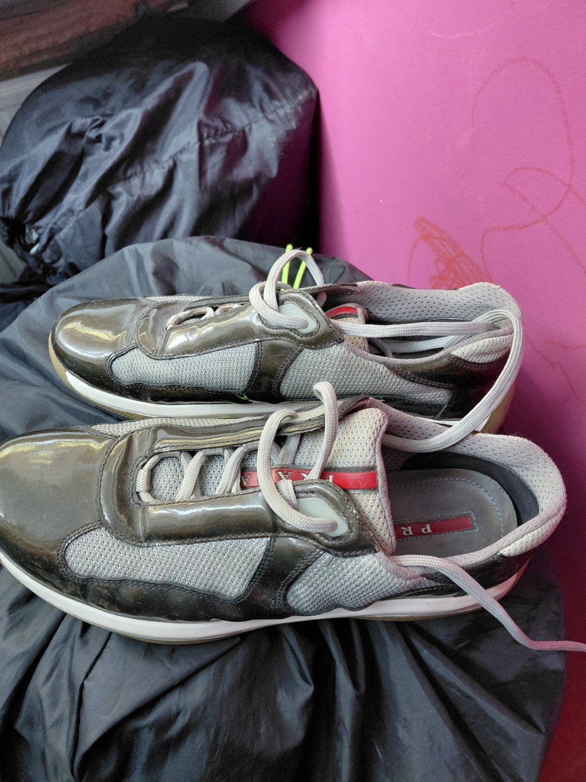 Originele Prada schoenen - Maat 42/43 - Grijs, Overige kleuren, Ophalen of Verzenden, Sneakers of Gympen, Prada