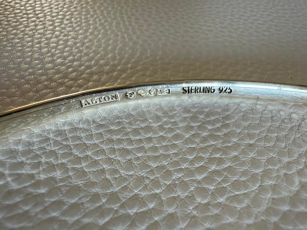 R168/Sterling Zilveren ALTON Modernist Spang ketting ZWEDEN, Gebruikt, Verzenden, X, Zilver