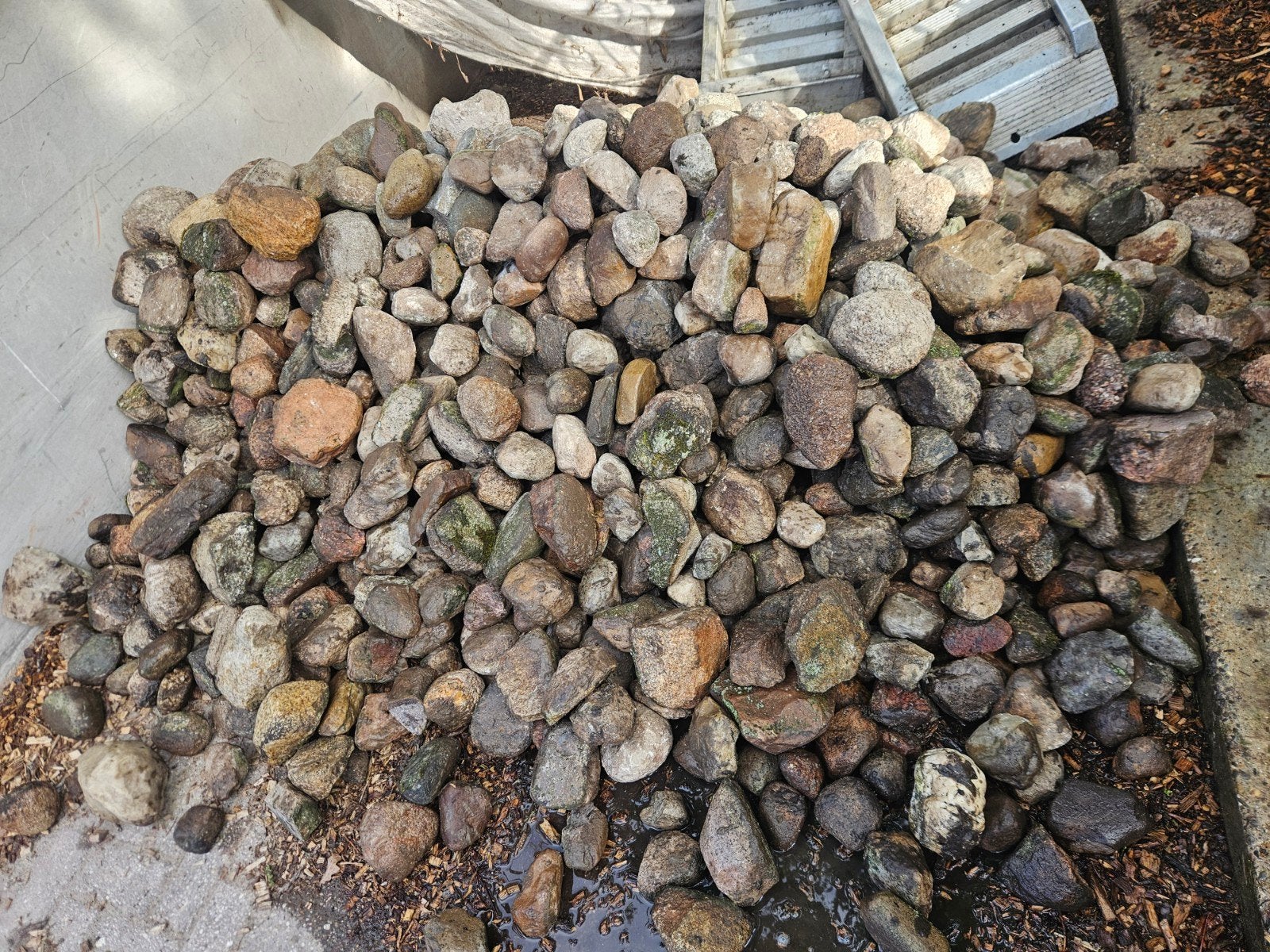 Veldkeien - 2 m3, diverse maten tot 30 cm, Overige materialen, Gebruikt, Ophalen of Verzenden, Kei
