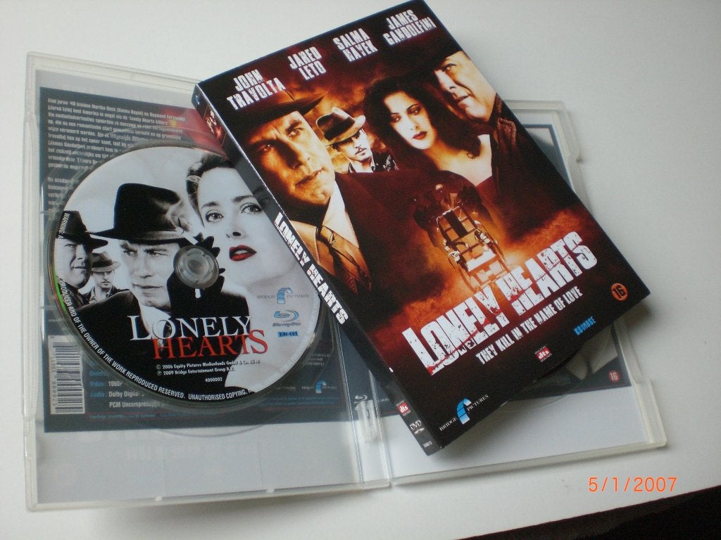 2 disc dvd Lonely Hearts Jared Leto Salma Hayek James Gandol, Maffia en Misdaad, Bonusmateriaal, Engels, Vanaf 16 jaar