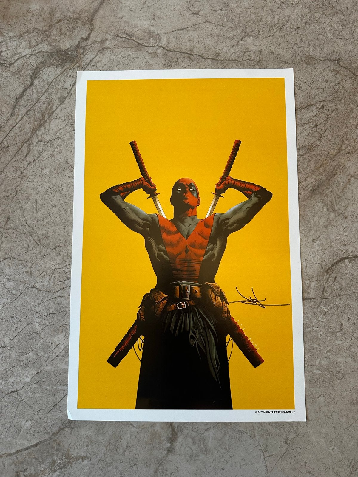 Deadpool Marvel Entertainment Poster, Rechthoekig Staand, A4 of kleiner, Ophalen of Verzenden, Zo goed als nieuw