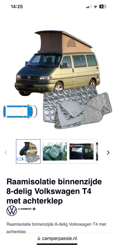 Vw t4 camper isolarie 8 delig, Caravans en Kamperen, Camper-accessoires, Ophalen, Zo goed als nieuw