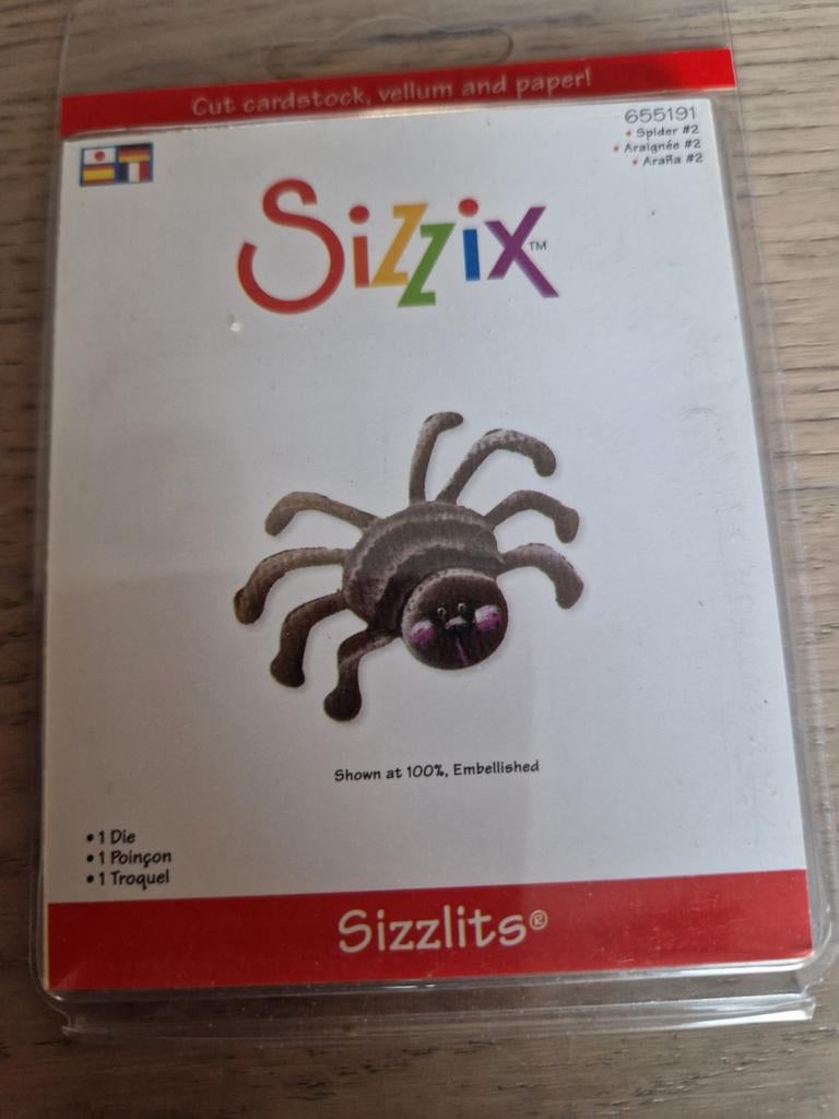 Sizxix sizzlits spider 655191, Ophalen of Verzenden, Nieuw, Overige thema's, Pons of Mal